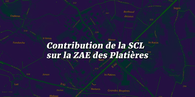 Contribution de la SCL sur la ZAE des Platières